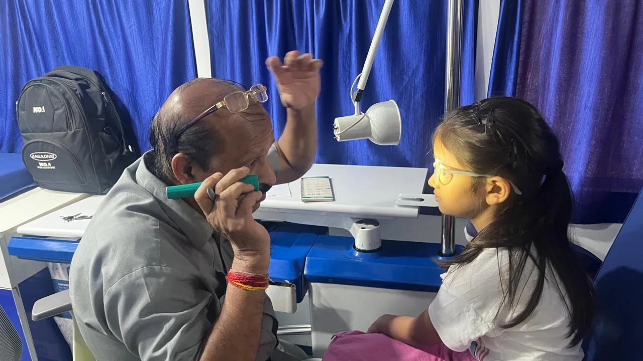 Eye camp organised by B.P. Jain Skill Development Center